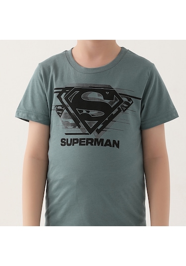 SuperMan L1644-3 Çocuk  Pastel Yeşil Alt Üst Takım
