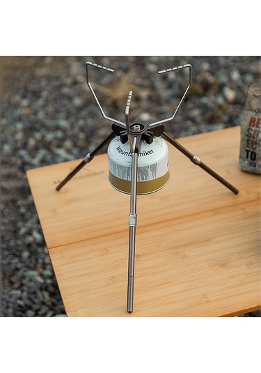 Mountainhiker-açık Kamp Gastank Ve Sobalar Braketi Ayrılabilir-gümüş Gümüş