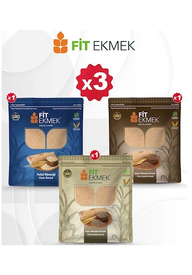 Fit Yulaflı , Keten Ve Chia Lavaş Ekmeği 300gr