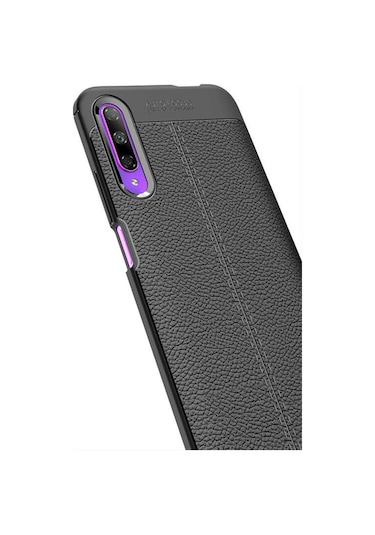 Huawei P Smart Pro 2019 Kılıf Deri Tarzı Niss Silikon Case