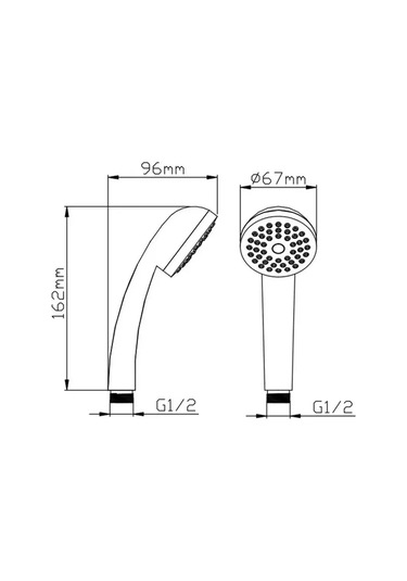 Potato Hortsuz Duş Başlığı Masajlı 160349862 Krom