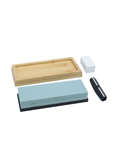 Yaozixa "400/1000 Kum Yeşil Silisyum Karbür Çift Taraflı Bileme Taşı Seti - Mutfak Bıçakları İçin" Diğer