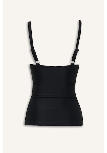 DeFacto Regular Fit Askılı Tankini-Fall in Love E3292AX25SMBK81