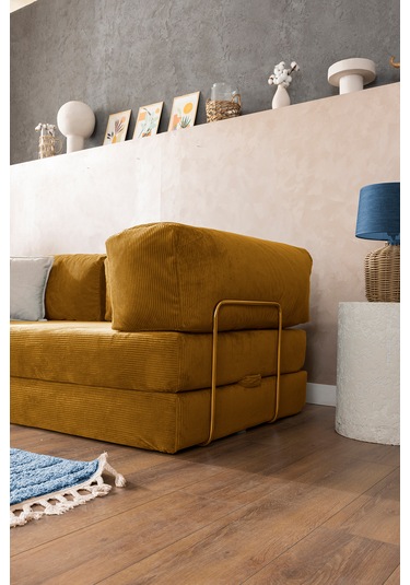 Argimo Godila Yatak Köşe Koltuk Hardal