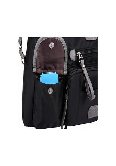 Ganzhoushop Tote Su Oxford Omuz Mumya Moda Kapasiteli Kanvas Günlük Geçirmez Çantası Çantası Çanta Çanta Büyük Black Bayan Ph Siyah