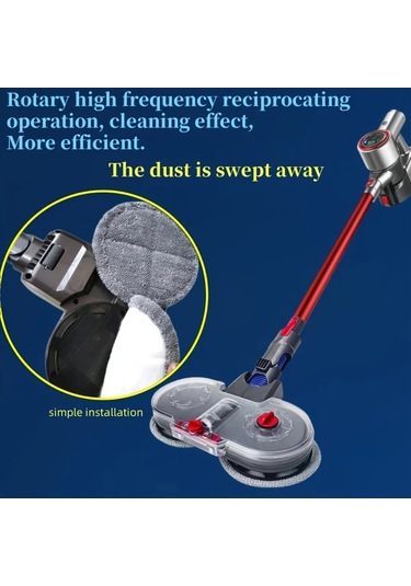 Boatshop1 6 Adet V6 V7 V8 V10 V11 V12 V15 Uyumlu Mikrofiber Mop Pedleri Islak Kuru Elektrikli Mop Başlığı Kolay Kurulum Zemin Temizleme Kumaşı