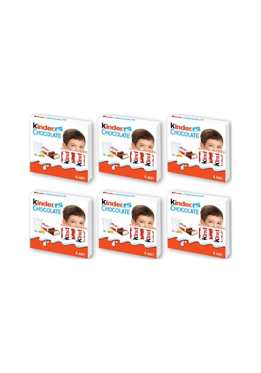 Kinder Chocolate T4 50 Gr X 6 Adet