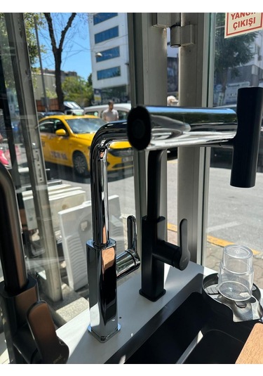 Boheme Fleko 4 Fonksiyonlu Krom Renk Spiralli Evye Bataryası Krom