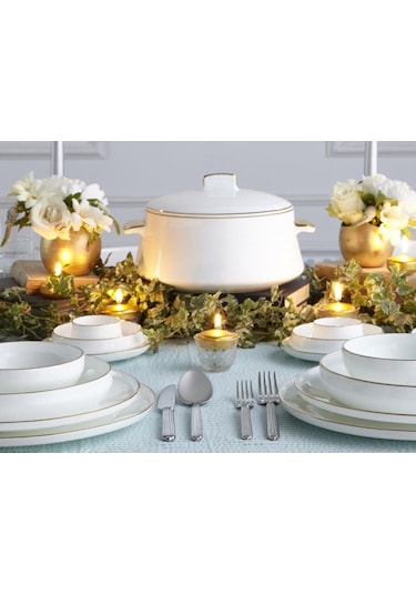 Koleksıyon Sufı Yemek Takımı 132 Parça Altın Seti