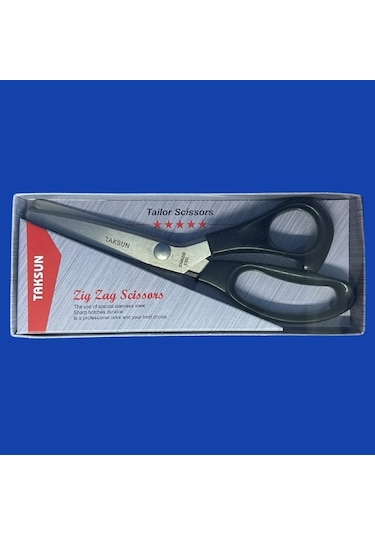 Taksun Makas Plastik Saplı Sürfile Zigzag 9" 23cm