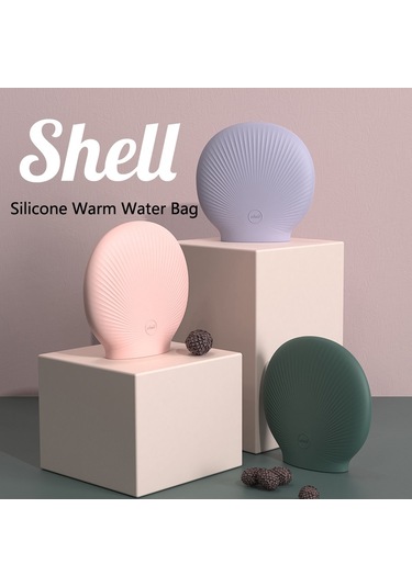 Sones Kabuk Karikatür Silikon Su Enjeksiyonu Sıcak Su Torbası El Isıtıcısı Yeşil