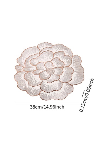 Suntek 6pcs Placemats Yemek Masası Yer Paspas Dekor Mutfak Ev Pembe