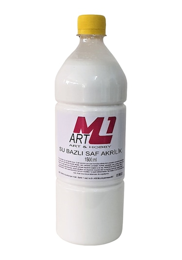 M1 Art Saf Akrilik Boya Beyaz 1500.ml