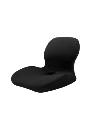 Suntek Bel Destek Yastığı Ergonomik Sandalye Sırt Yurt Oturma Siyah