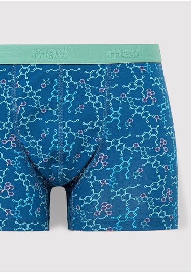 Mavi - Baskılı Mavi Boxer 0911636-70861 Mavi
