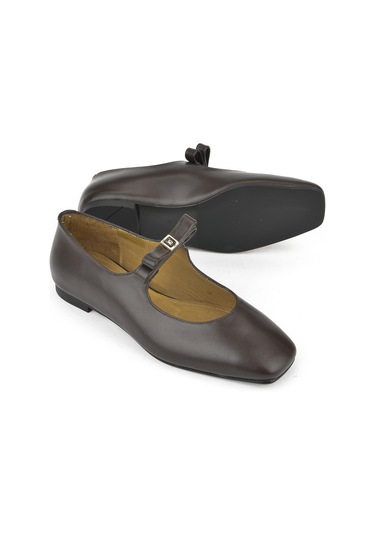 Ziya, Kadın Hakiki Deri Babet 1531054z3441 Kahve 1531054z3441 300 Kahve