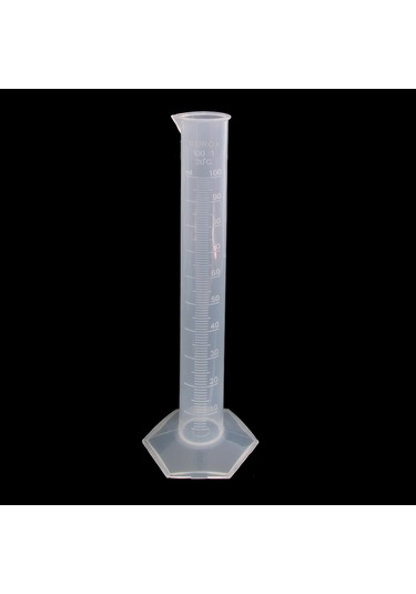 Borox Uzun Form Kabartma Skala Plastik Mezür 100 ML