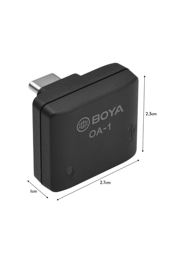 Boya Oa-1 Mini Ses Adaptörü İle 3.5mm Trs Mikrofon D10667