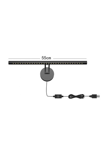 Cbtx Style-a 55cm Duvara Montaj Led Işık 3 Renk Sıcaklığı Dokunmatik Kontrol Işık Çubuğu Usb