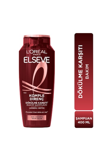 L'oréal Paris Elseve Komple Direnç Dökülme Karşıtı Şampuan 400 Ml