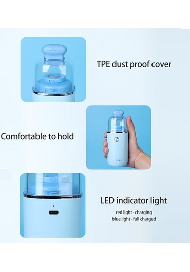 Novahub Tenwin Mini Masa Süpürgesi - 2 Emiş Gücü İle Klavye, Saç & Kırıntı Temizleme, Pratik Çözüm