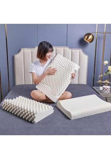 Doğal Lateks Yastık Servikal Omurga Sağlık Ortezi Anti Horlama