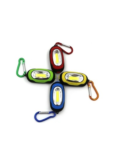 Pazly Taşınabilir Mini Anahtarlık Cep Meşalesi Cob Led 3 Modlu Mavi El Feneri Mavi