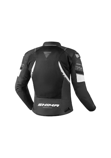 Shima Mesh Pro 2.0 Korumalı Motosiklet Montu Siyah Beyaz