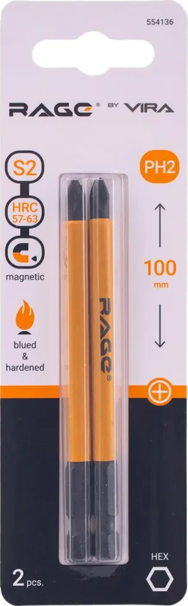 Rage S2 Ph2x100mm Manyetik Uçlar 2'li Set 136539527