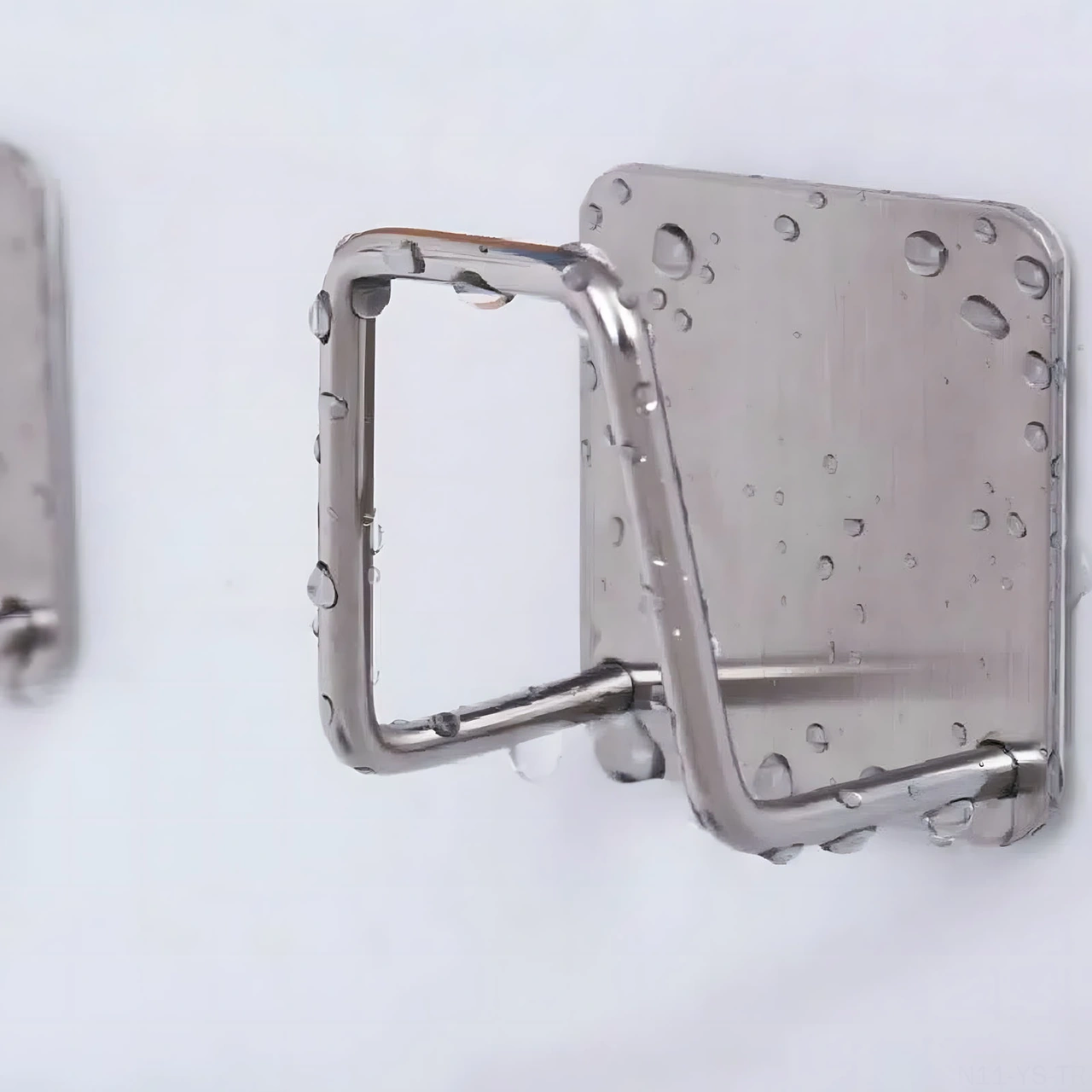 Yunboo 4 Adet Duvar Tipi 304 Paslanmaz Çelik Ev Yemeği Havlusu Sulama Rakusu Kolay Kurulum Gümüş