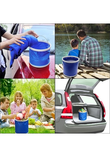 Protackle Katlanabilir Balıkçı Kovası 9 Lt Mavi