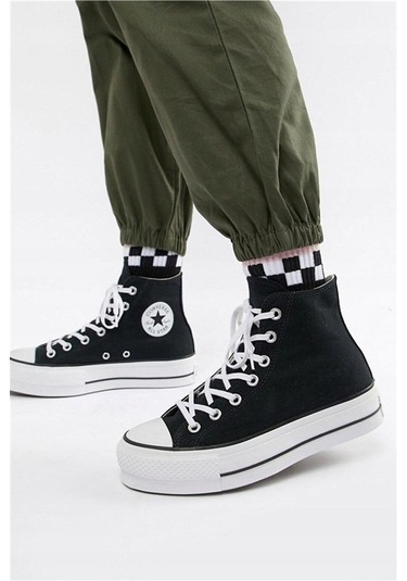 Converse Ctas Lift HI Kadın Günlük Spor Ayakkabı 560845CSIYAH Siyah