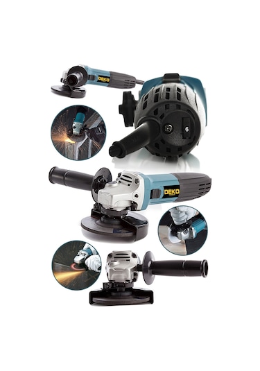 Deko Turkey DKT1370-M 2400 W 125 MM Devir Ayarlı Taşlama Makinesi + 5 Adet Taş
