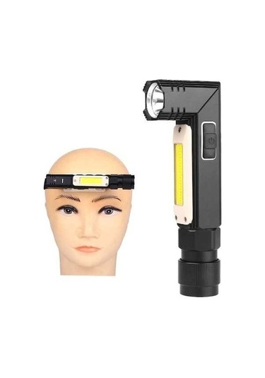 Ulzyvf Createtech Xpg+cob Usb Fener, Kırmızı Kemerli, Siyah, Beyaz 3189b Oq, Küçük Ve Katlanır Siyah