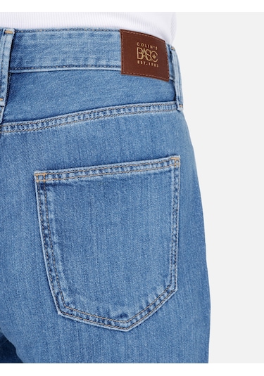 Colins 970 Berry Normal Kesim Yüksek Bel Geniş Paça Kadın Pantolon Cl1069217 Denim