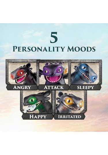 Ejderhanı Nasıl Eğitirsin Sesli Işıklı 50 Cm Kanat Genişliğinde İnteraktif Dişsiz Figür