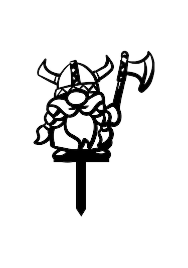 Bahçe Kazığı Demir Üretimi Viking Tasarım Bahçe Süsü