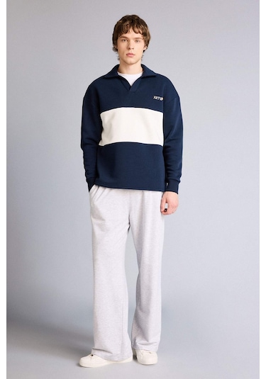 Defacto Baggy Fıt Sweatshirt Kumaşı Alt G9752ax26spgr100 Gri-gr100 Defacto Baggy Fıt Sweatshirt Kumaşı Alt G9752ax26spgr100 Gri-gr100