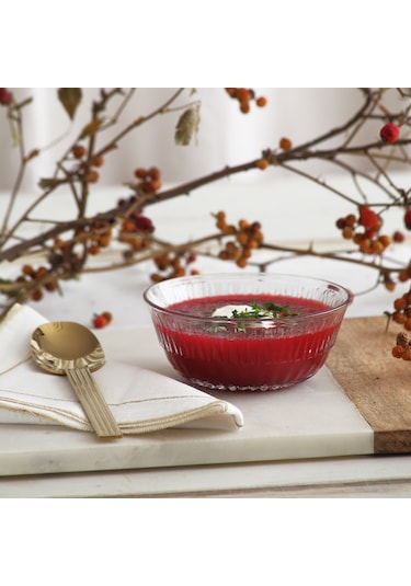 LAV Alinda Cam Çorba Kasesi 6'lı Küçük Boy 345 ml (Salata/Tatlı/Kahvaltı/Çerez Kasesi)