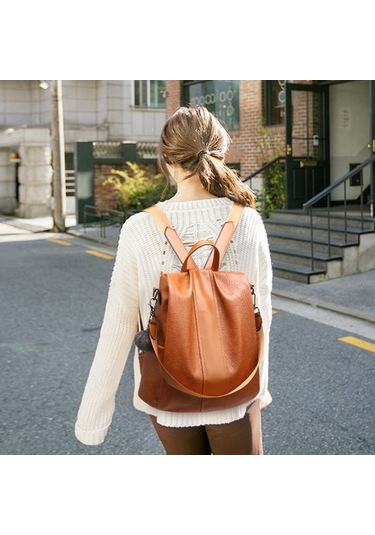 Tongxida Tfz468 Vintage Çanta Bayan Sırt Çantası Haki Haki