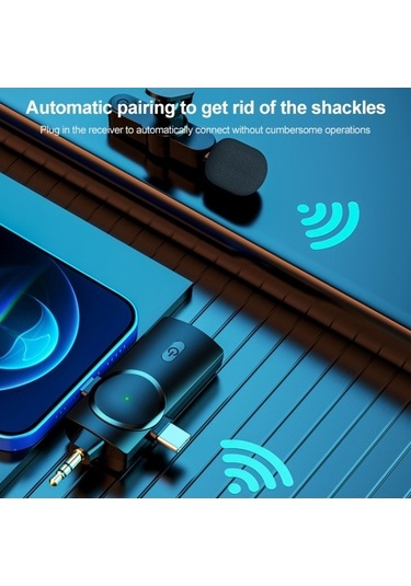 Wondernest Ap031-1 3'ü 1 Arada Gürültü Azaltıcı Kablosuz Mikrofon, Yaka Modeli