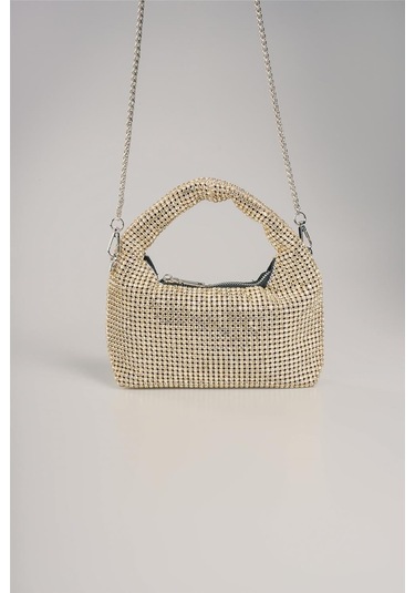 Ççs Kadın 17768 Omuz Askılı El Çantası Altın