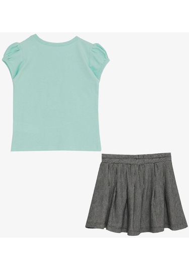 Breeze Kız Çocuk Etekli Takım Şirin Tavşancık Baskılı 3-8 Yaş, Su Yeşili-su Yeşili Su Yeşili Breeze Kız Çocuk Etekli Takım Şirin Tavşancık Baskılı 3-8 Yaş, Su Yeşili-su Yeşili Su Yeşili