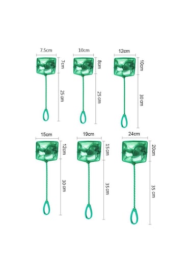 Sones 8 İnç Balık Tankı Balık Ağı Kare Akvaryum Kalamar Ağı