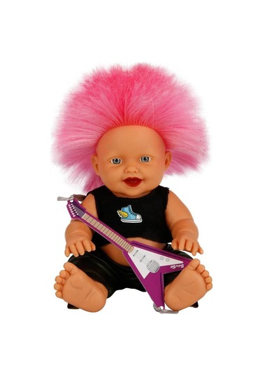 Punk Nil Bebek 23 Cm 23495 Pembe Kirpi Saç