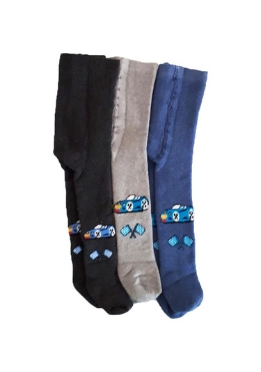 Ekinoks 3Lü Erkek Bebek/Çocuk Havlu Külotlu Çorap Pamuklu Çorap