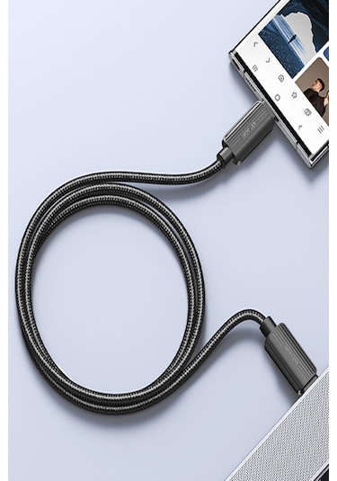 Earldom EC-188CC 1 M 60W Hasırlı Type-C To Type-C Pd Hızlı Şarj Kablosu M414
