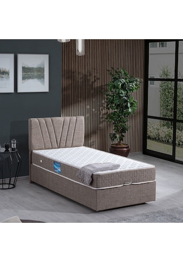 Setaymobilya Baza, Fersa Tek Kişilik Baza + Başlık + Ortho Soft Yatak Seti