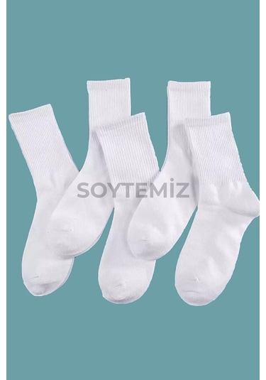 Vaccino Düz Beyaz Kolej Çorap 6 Çift 4003 Beyaz6lı Diğer