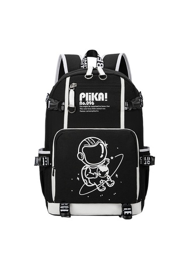 Xindoker Erkek Öğrencilere Özel Üniversite-ilkokul Sırt Çantası, Hafif, Dayanıklı, Spor/seyahat İçin, Büyük Boy, Siyah-beyaz Uzay Desenli Çok Renkli